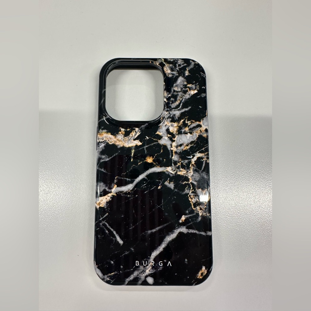 Burga Make A Wish gold marble cell phone case iPhone 14 Pro - Picture 6 of 8